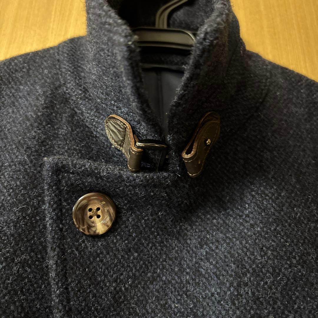 COMME CA MEN ネイビー チェスターコート Sサイズ　ウール