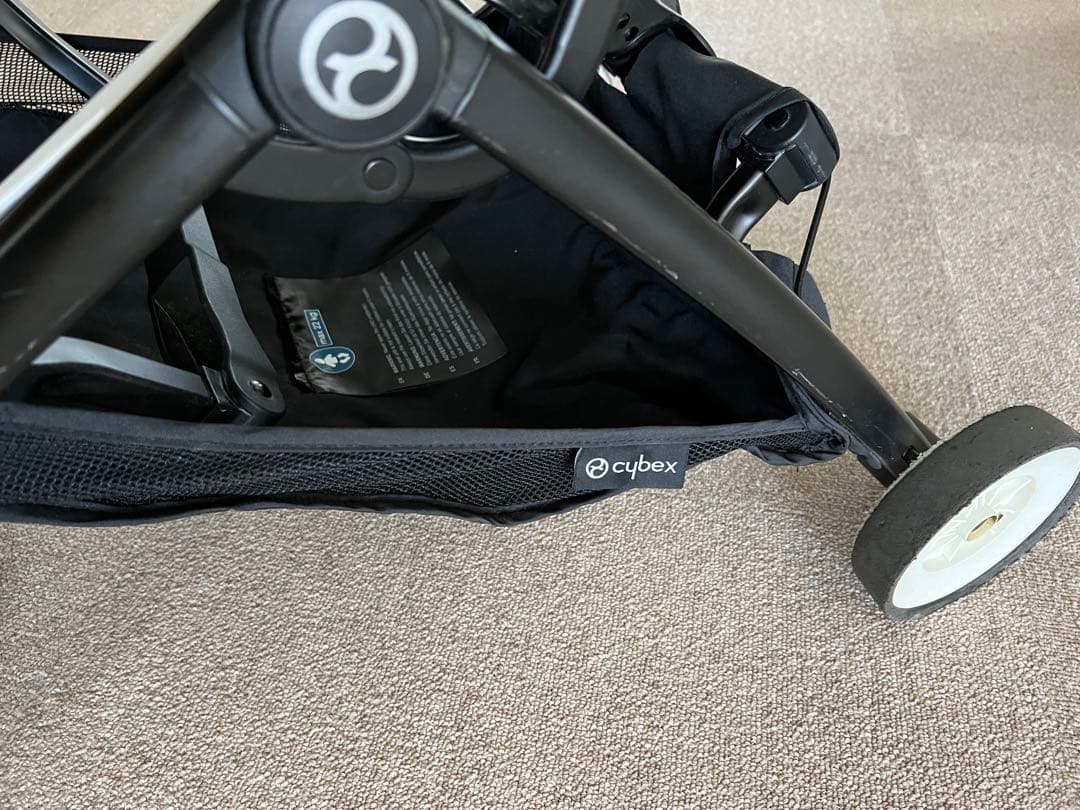 cybex リベルベビーカー ネイビー 雨よけカバー付き