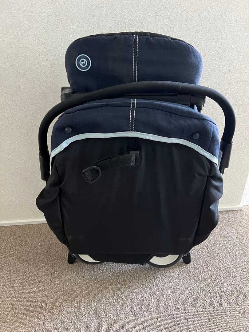 cybex リベルベビーカー ネイビー 雨よけカバー付き