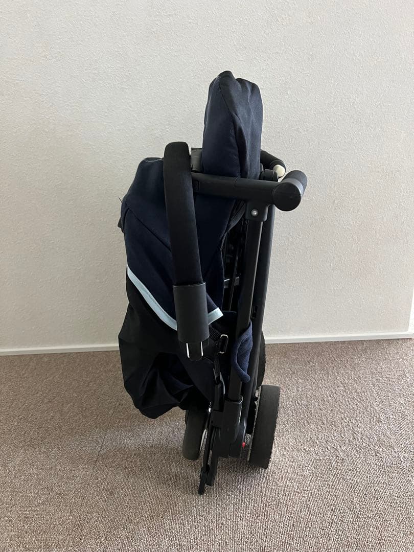 cybex リベルベビーカー ネイビー 雨よけカバー付き