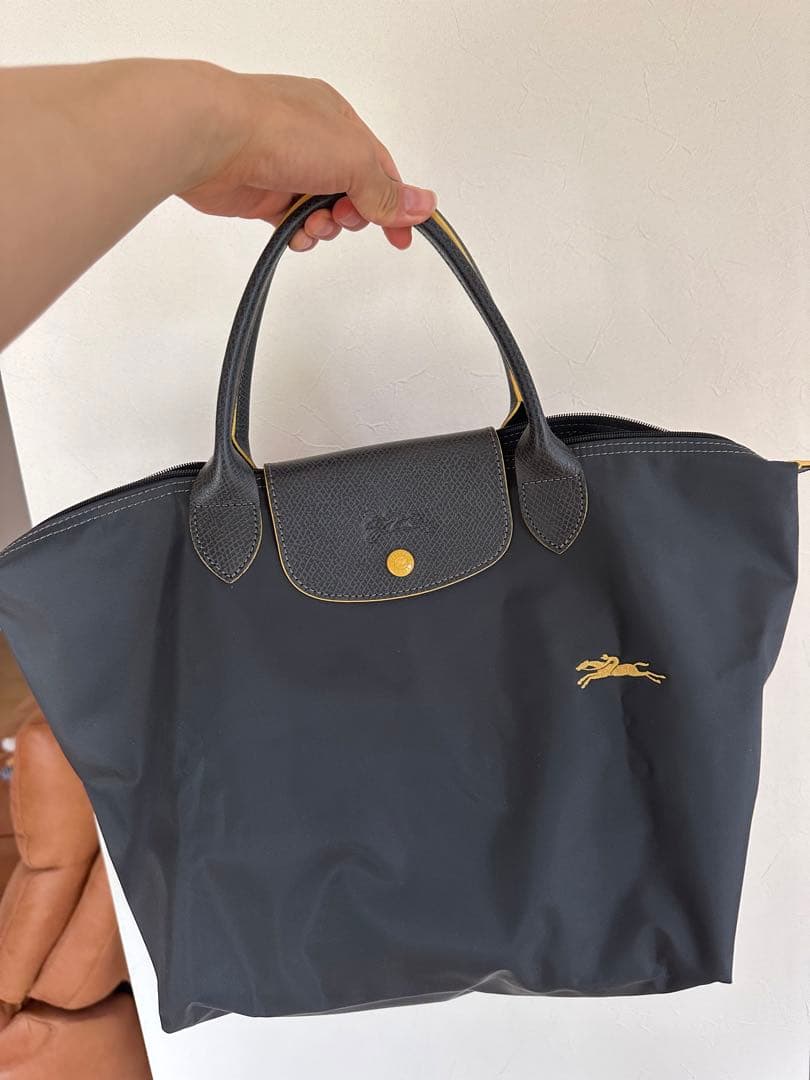 美品レアカラー　ロンシャン　Mサイズ　ハンドバッグ