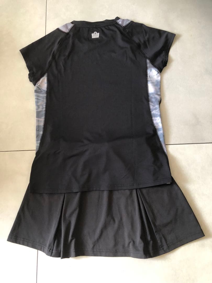 Admiral テニスウェアセット ブラックLサイズ