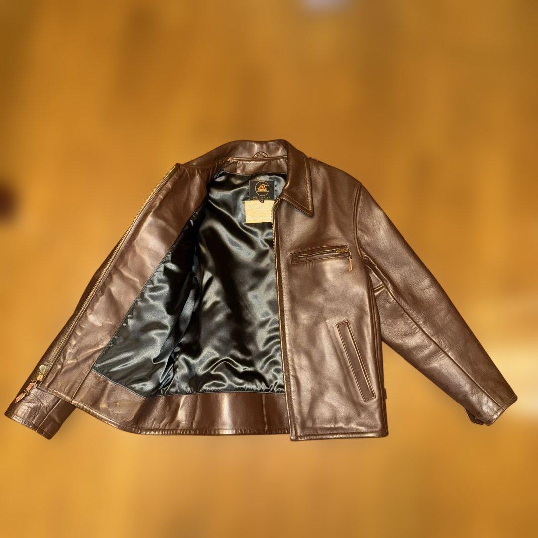 美品❗️34 ロストワールド SUBURBAN ホースレザージャケット(ブラウン)