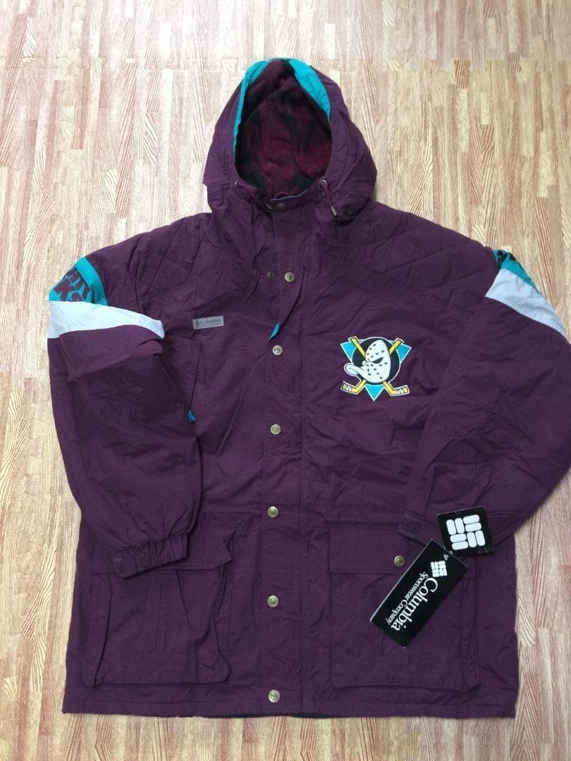 90年代 Columbia コロンビア NHL マイティダックス ジャケット