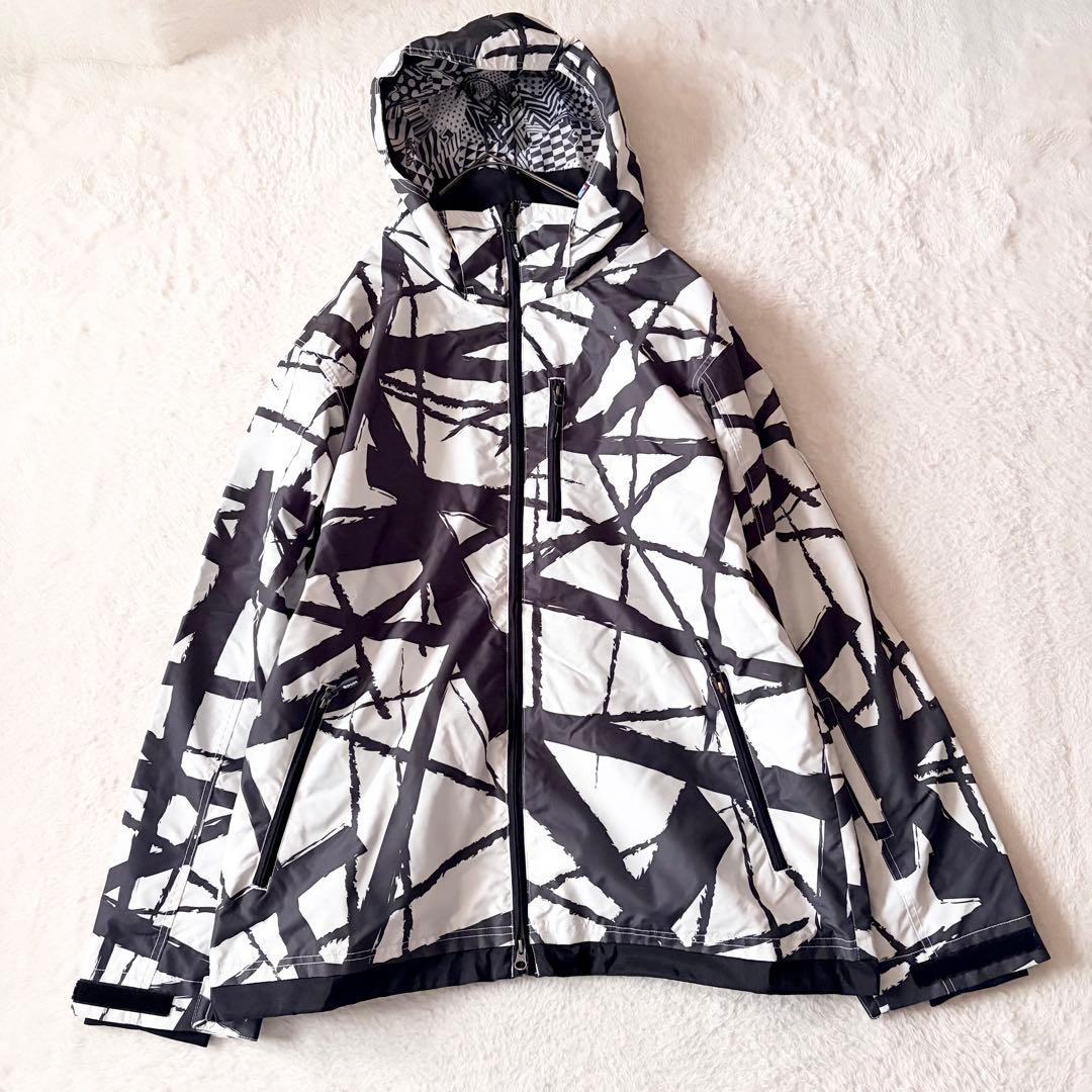 6157 【美品】 スプーン スノボウェア 上下セット ジャケット パンツ 総柄