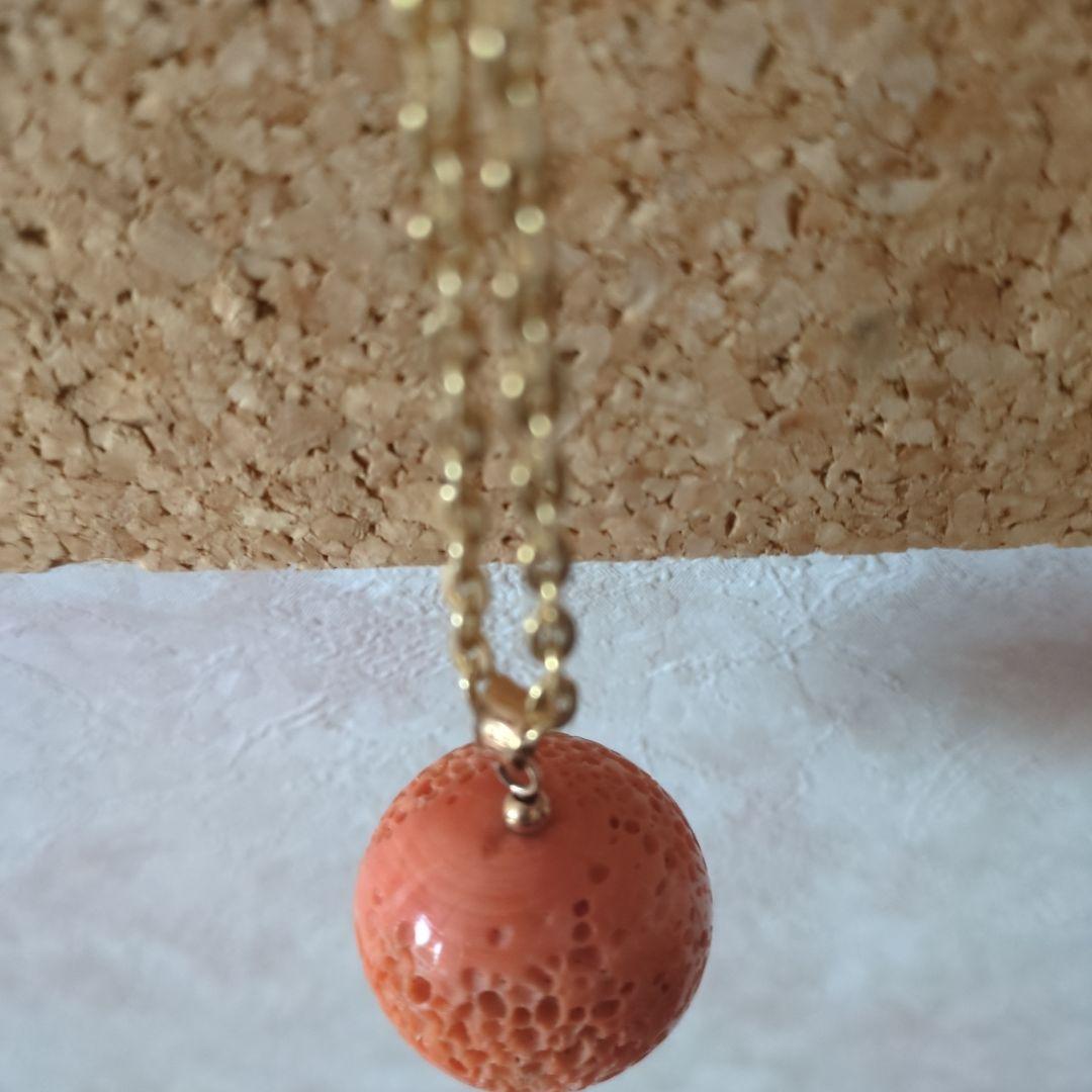 アンティーク　ビンテージ　大昔の珊瑚ネックレス　大玉