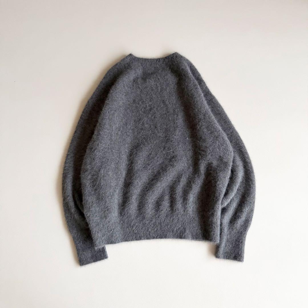 24AW 【スローブイエナ】 フォックスカシミヤプルオーバー グレー カシミヤ