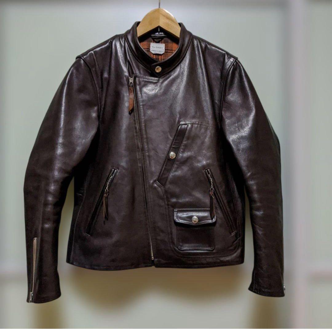 美品 FILL THE BILL ホースレザーライダースジャケット