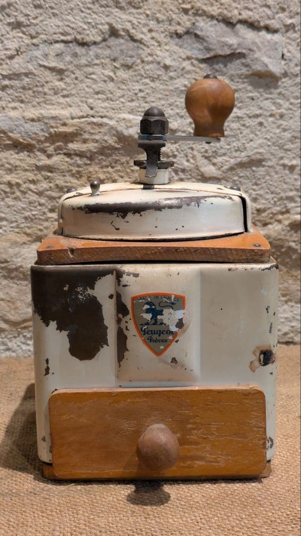 【実働品】【オーバーホール済】フランスアンティーク　プジョー　メタルコーヒーミル