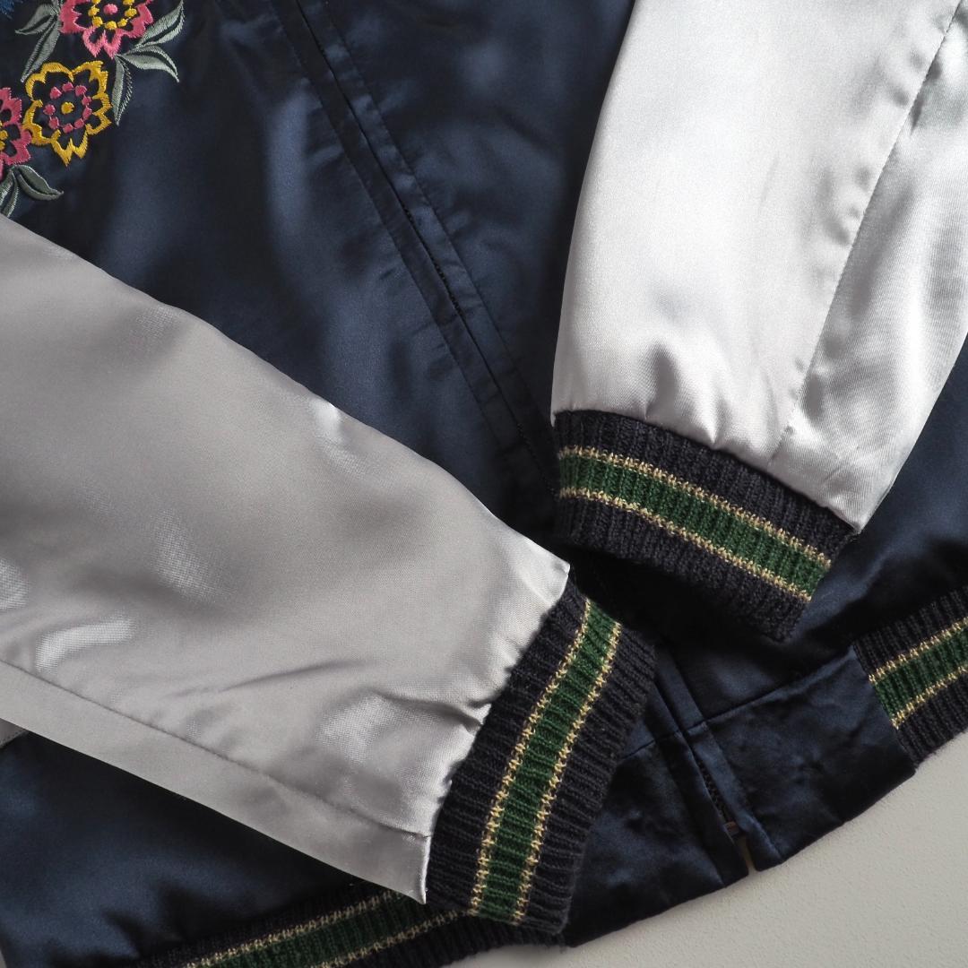 テーラー東洋　スカジャン　スーベニアジャケット　髑髏　鷹　リバーシブル　美品