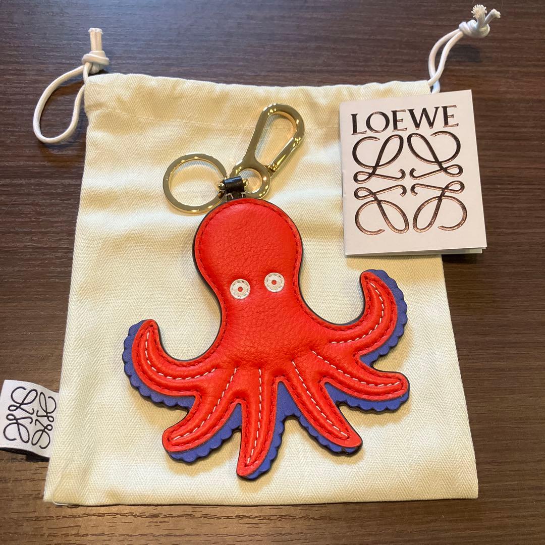 LOEWE ロエベ オクトパス チャーム キーリング キーホルダー たこ タコ