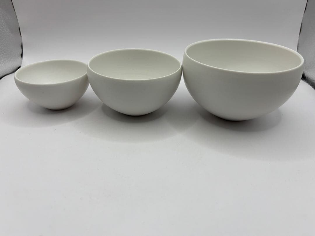 高久敏士　丸飯碗3点セット