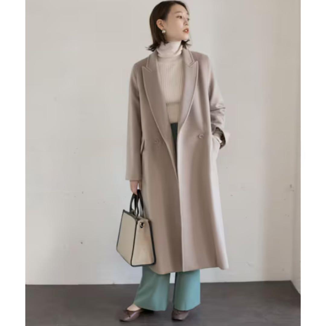 未使用✨アーバンリサーチロッソ カシミヤ混 ウールコート 36