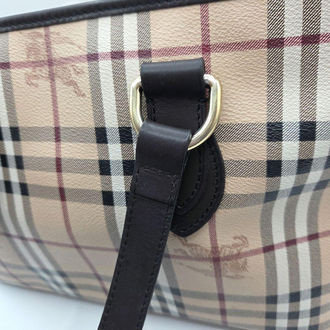 BURBERRY 近年モデル トートバッグ ノバチェック シャドーホース PVC