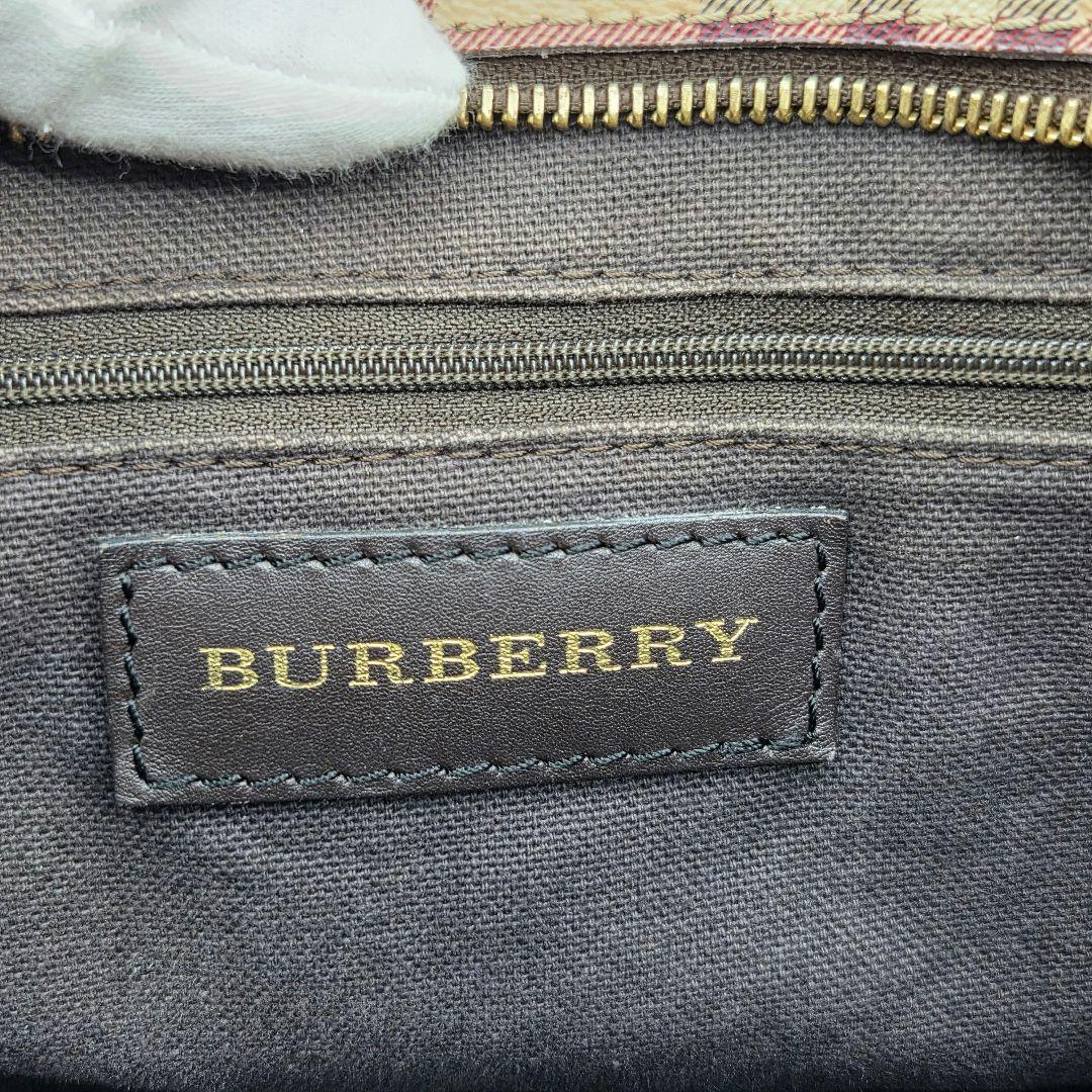BURBERRY 近年モデル トートバッグ ノバチェック シャドーホース PVC