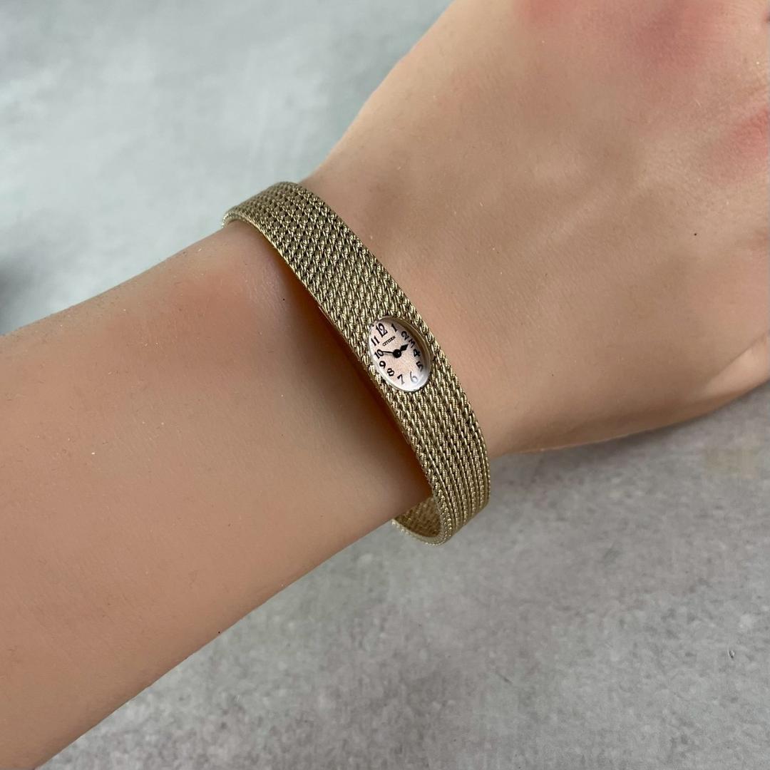 【稼働】CITIZEN クロスシー ソニア・パーク監修 ゴールド レア クオーツ