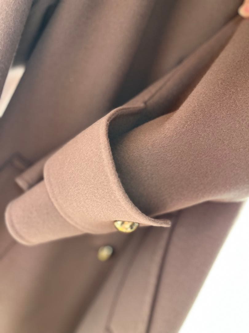 グレースコンチネンタル　ウールカシミヤリバーコート