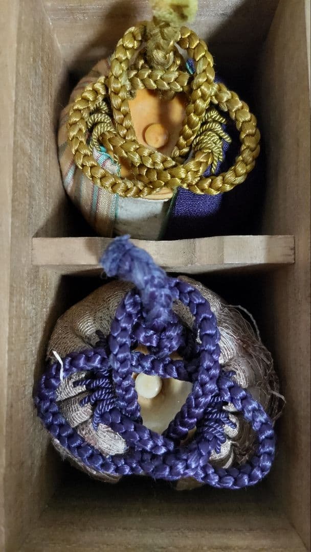 乾山銘 茶入 夏冬二つ揃 桔梗文 麦藁文 碌々斎