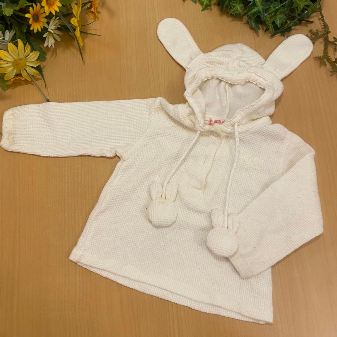 ☆ 稀少 ☆ メゾピアノうさぎちゃん柄ワンピースブラウスうさぎちゃんセーラー