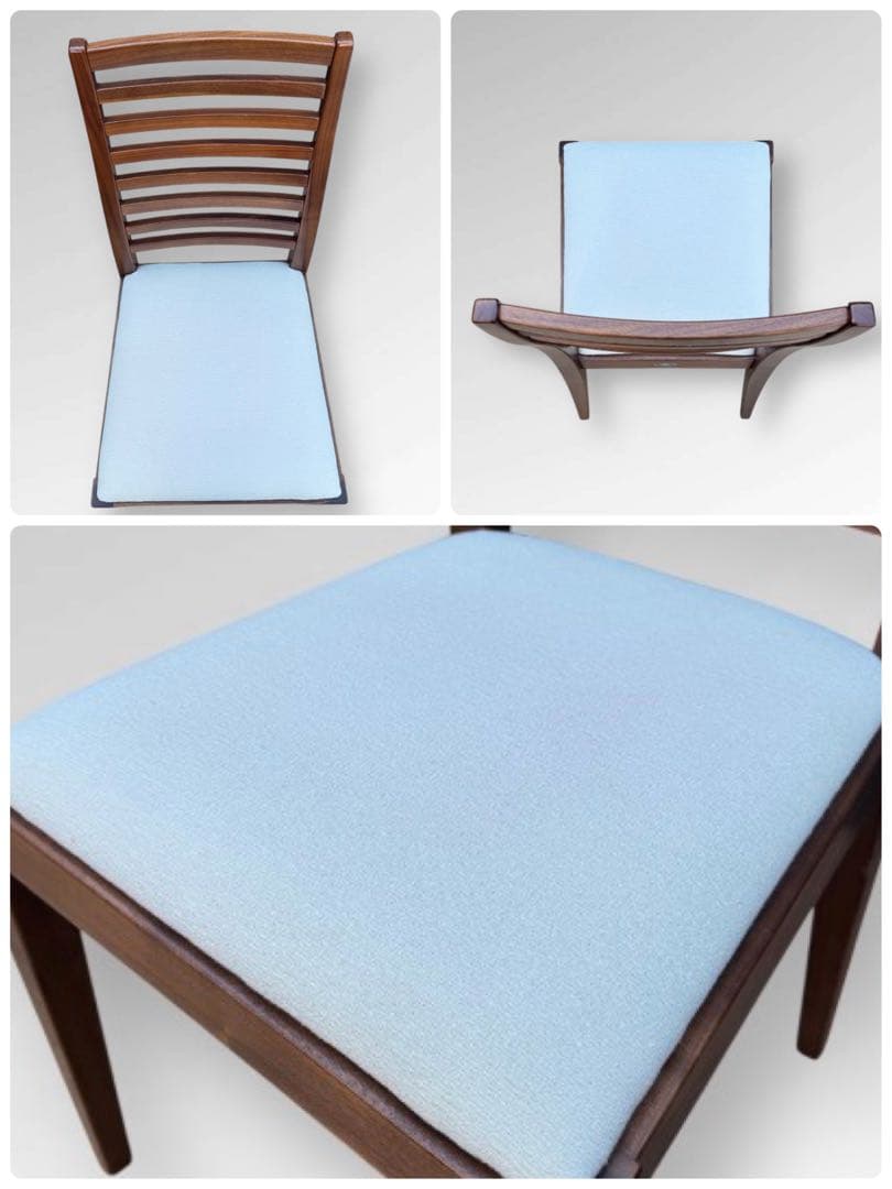 ①【美品】秋田木工 IDC大塚家具 ダイニングチェア ラダーバック 曲げ木 ２脚