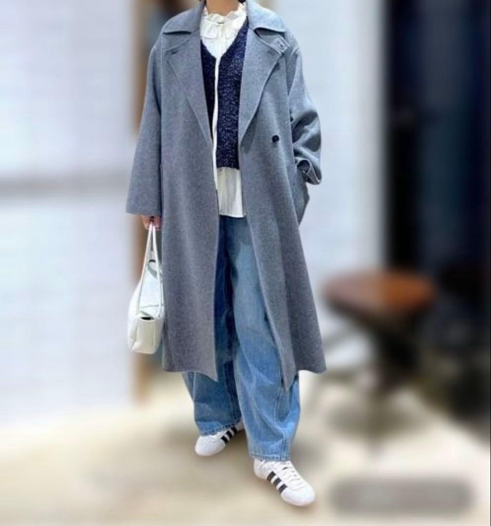 A part by カシープ3WAYスタンドロングコート　グレー