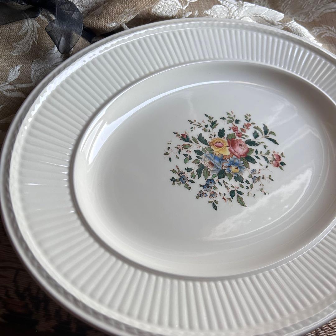 美品 英国製  Conway 英国の伝統美が息づく器ꕤ︎︎オーバル皿