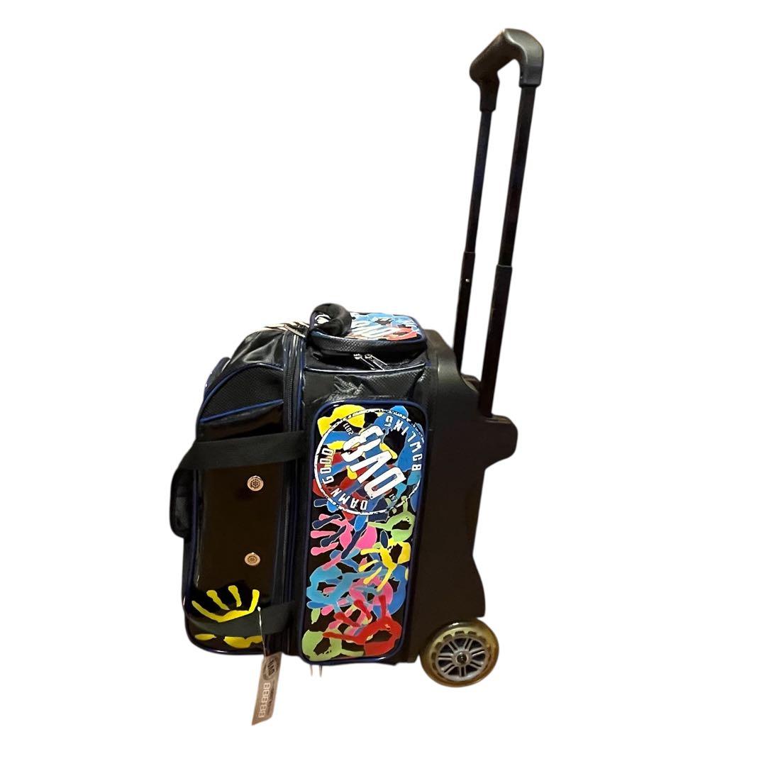 ボウリングバッグ 2個用 キャスター付き カラフル