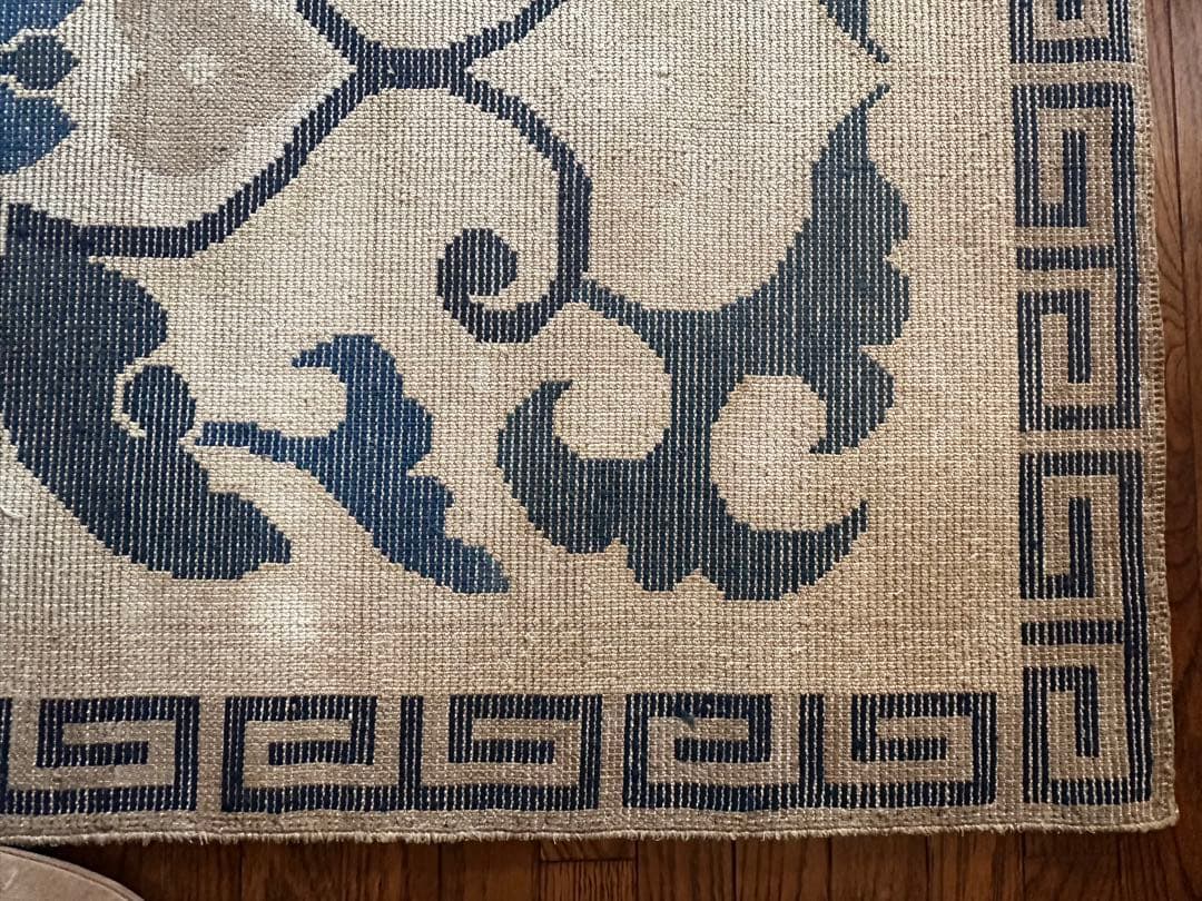 ビンテージ赤穂段通　伝統柄　専門家による修復とクリーニング済み