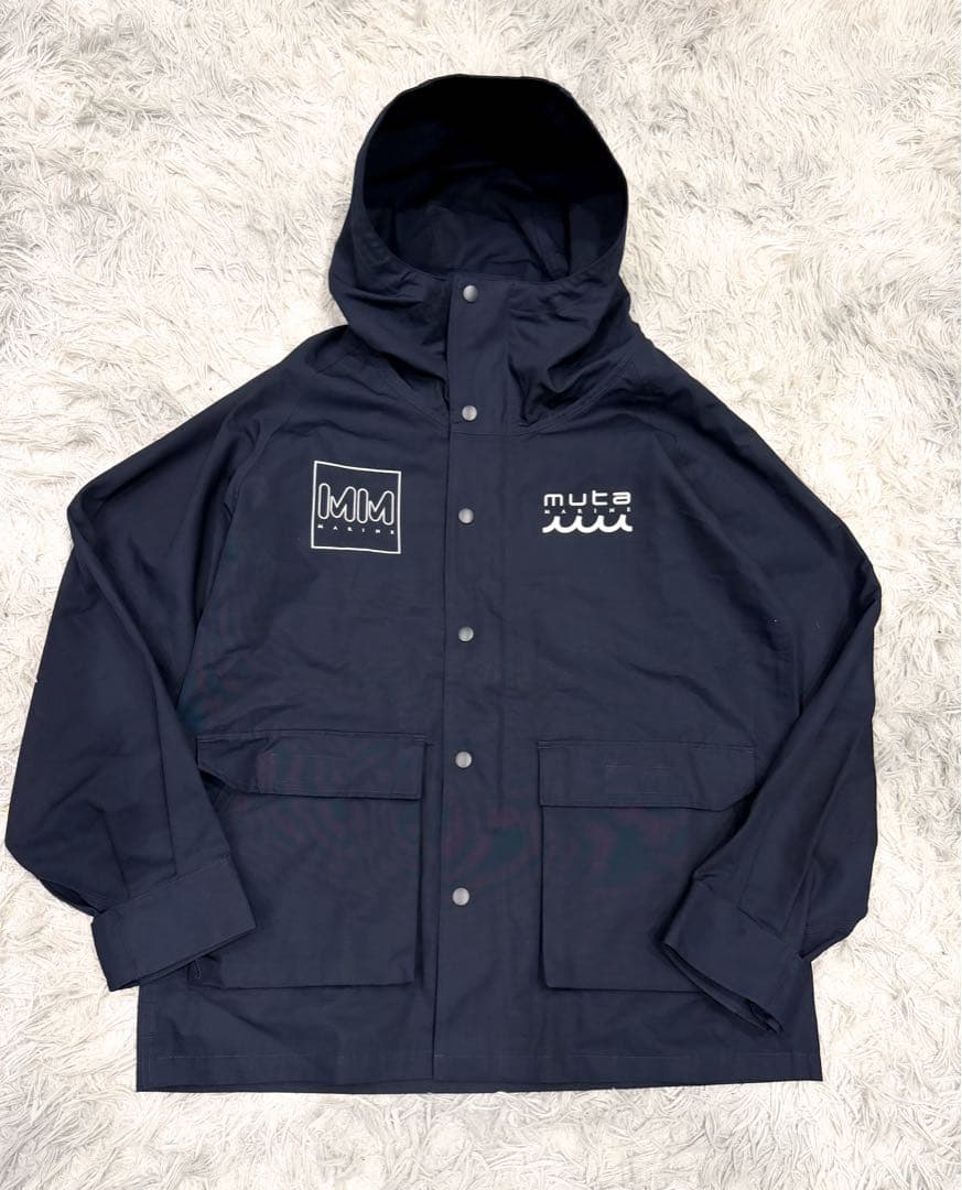 muta MARINE フーデットジャケット ネイビー