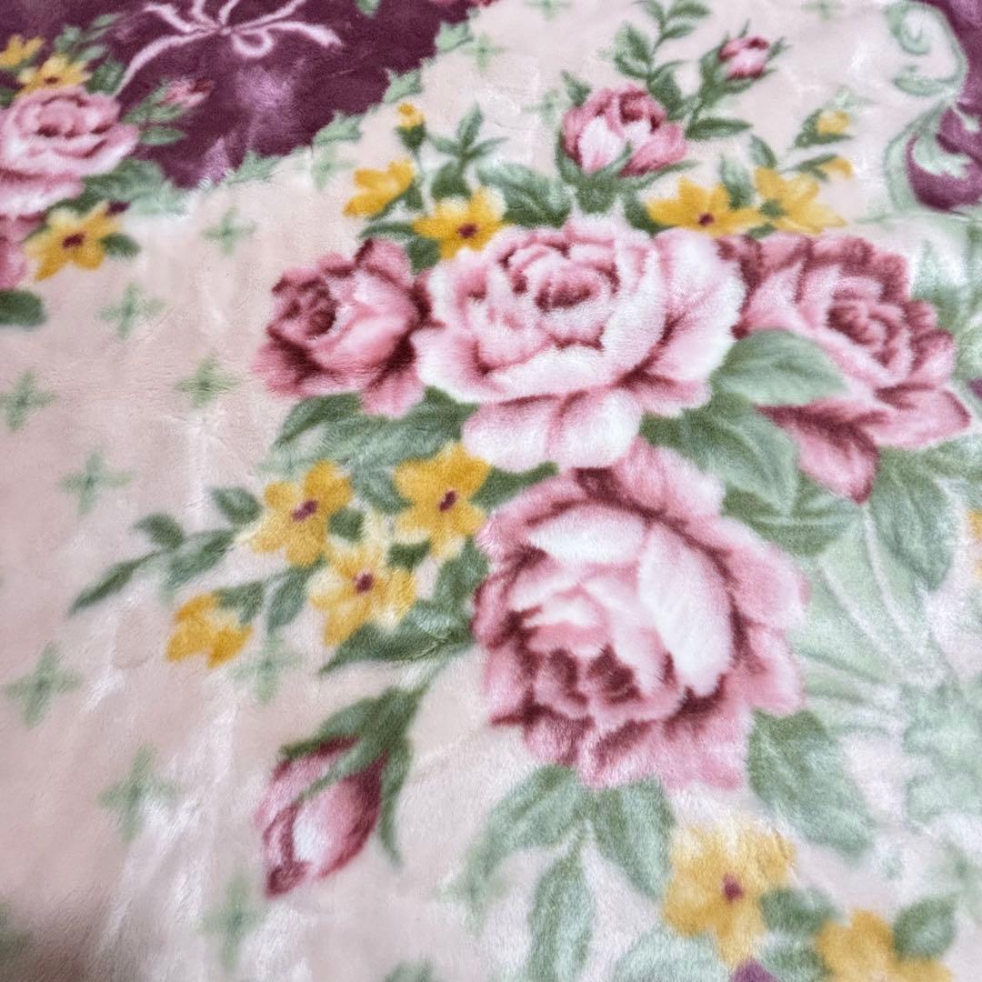 【日本製】美品　ロマンス小杉　2枚合わせ毛布　厚め　シングルサイズ140×200