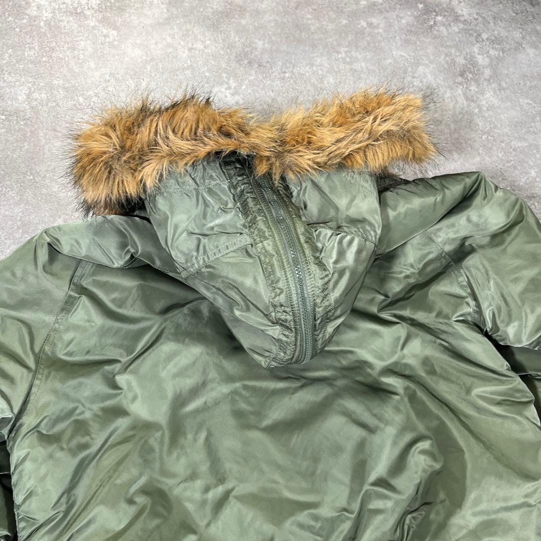 美品　アルファインダストリーズ　N-2B フライトジャケット　XL 短丈　カーキ