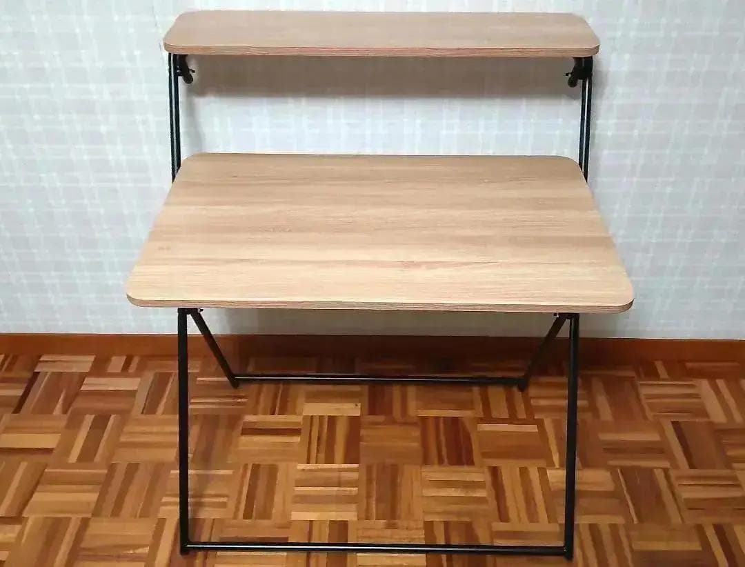 サンワサプライ　折りたたみデスク 棚付き（100-DESKH060M）