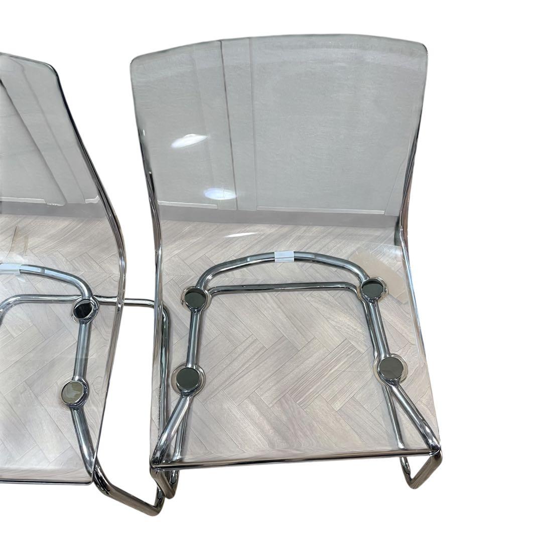 良品 IKEA TOBIAS トービアス クリアチェア 2脚セット