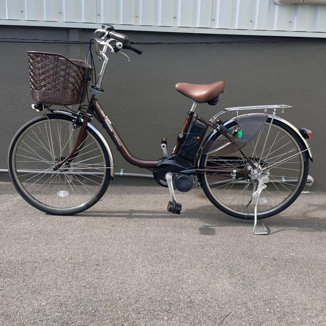 パナソニック電動アシスト自転車24インチ 美品ブラウン