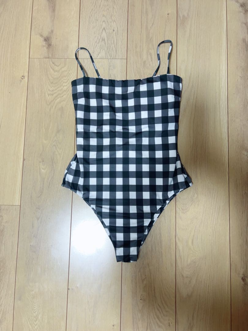 Salty SEA チェック柄 ワンピース水着