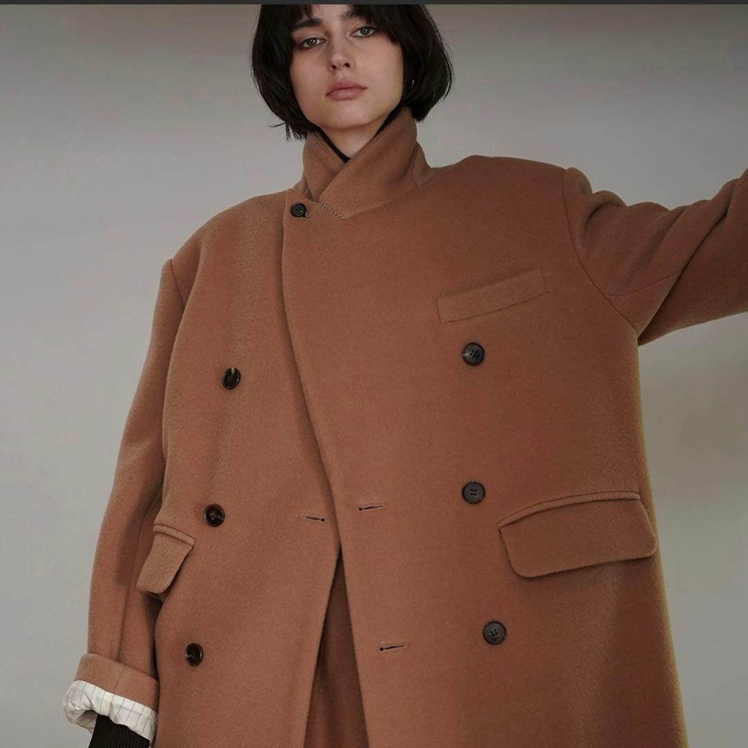 clane クラネ PEAKED LAPEL OVER LONG COAT