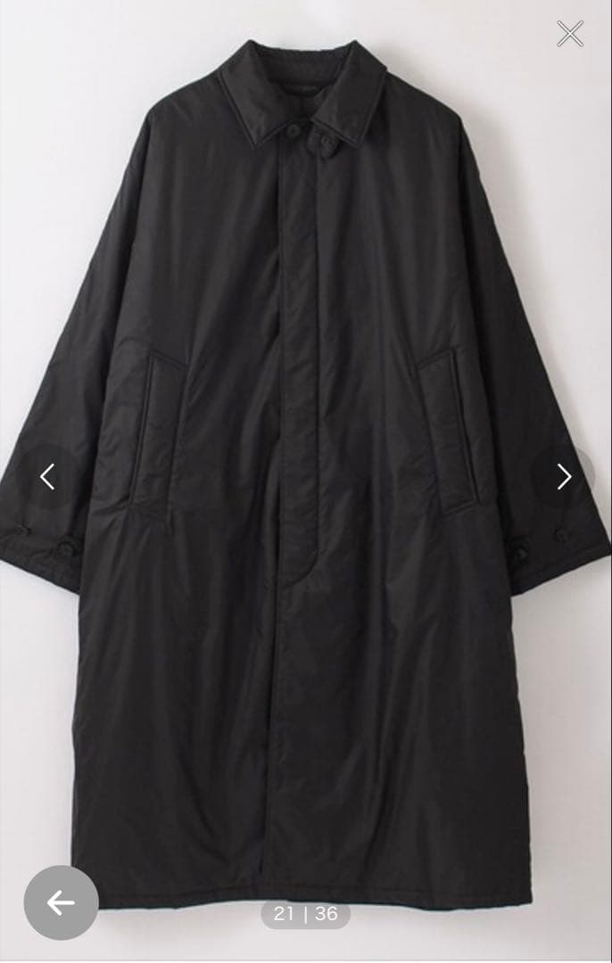 売り切り最終値下げSteven Alan メンズ ブラック コート　PARTEX