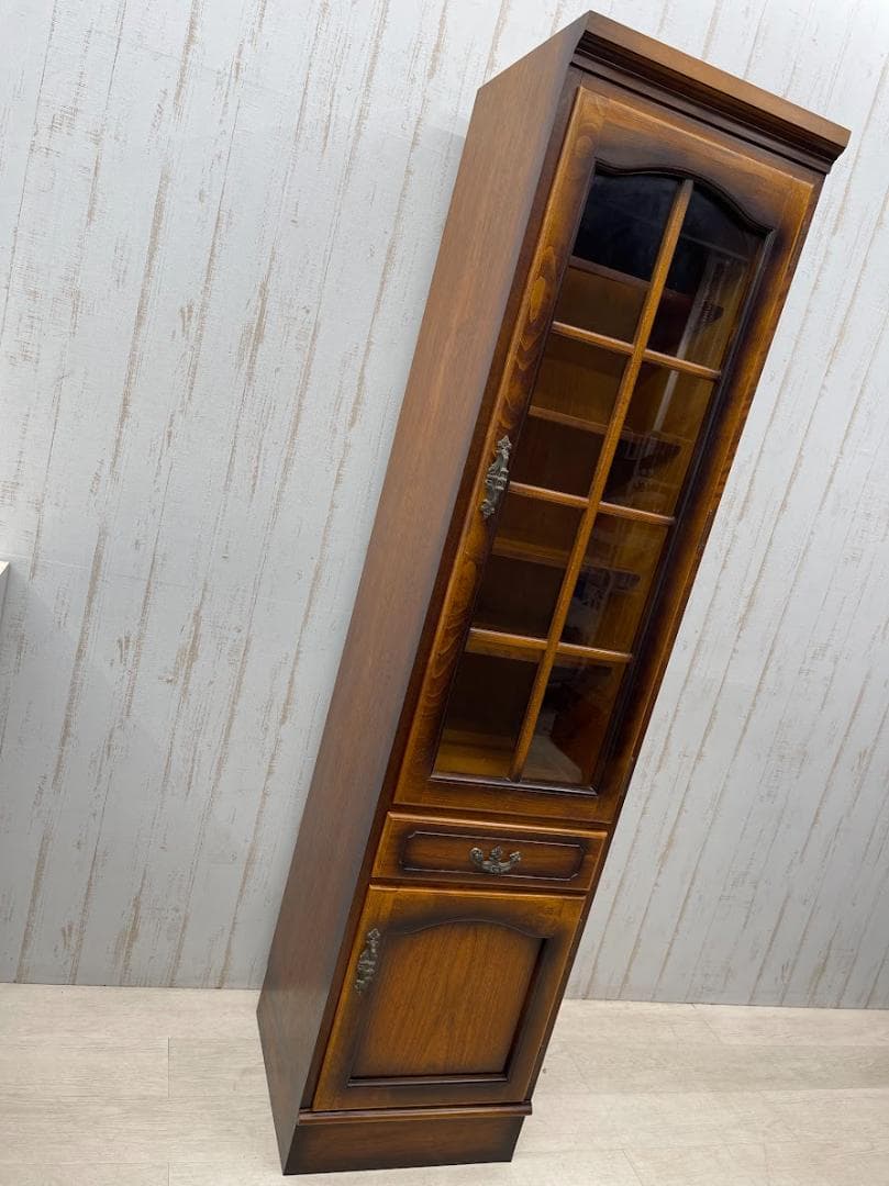 karimoku コロニアル スリムカップボード 右開き オールドカリモク