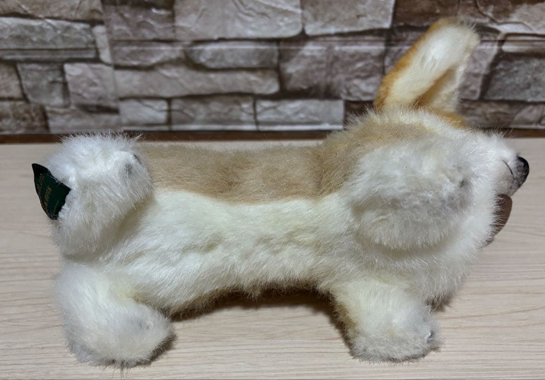 sanei 三英　犬　コーギー　ぬいぐるみ 昭和レトロ　グレースフル