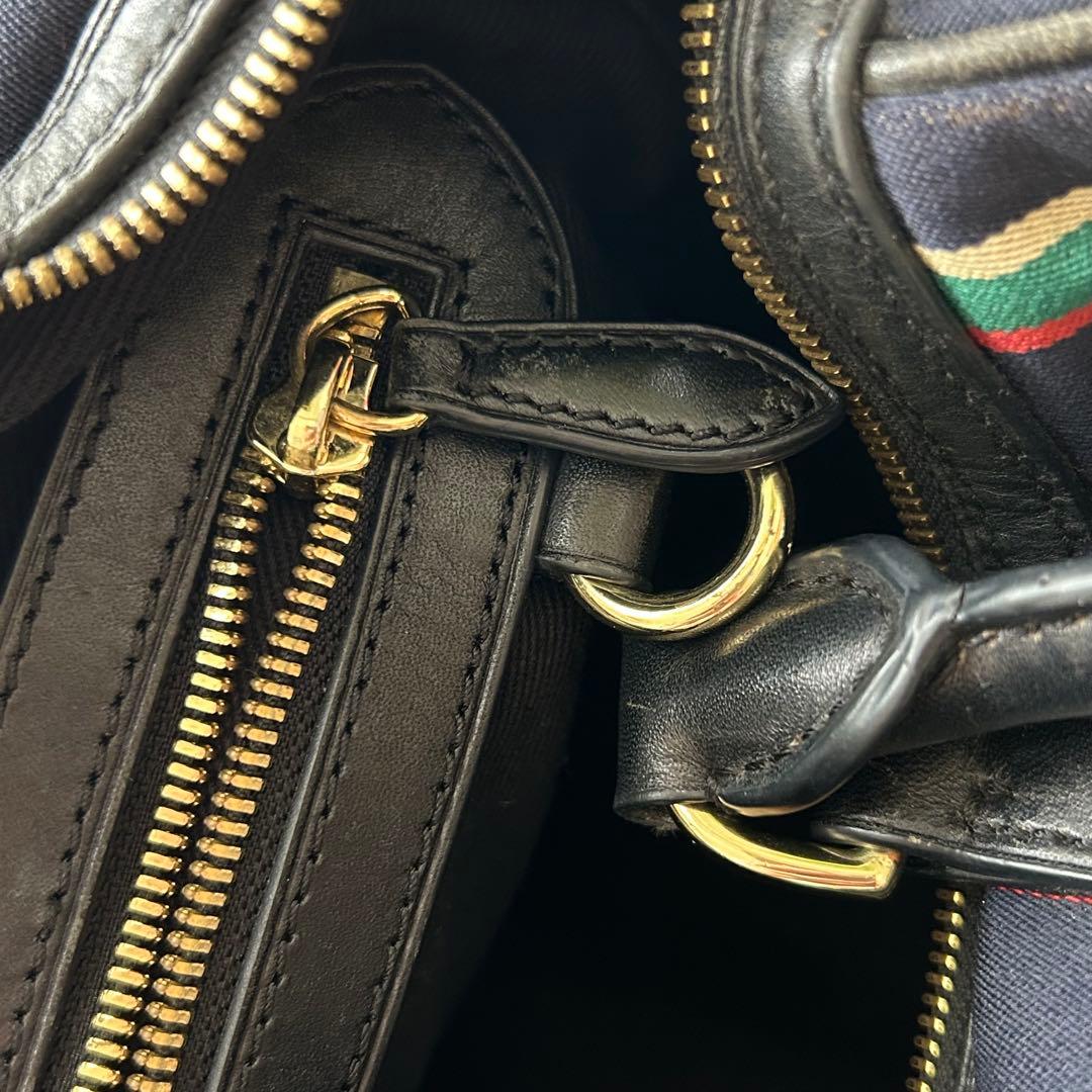 希少 Polo Ralph Lauren 2wayミニボストンバッグ ネイビー