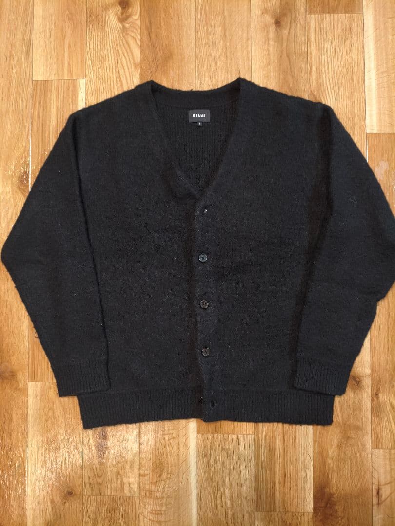 BEAMS シャギー モヘヤ カーディガン