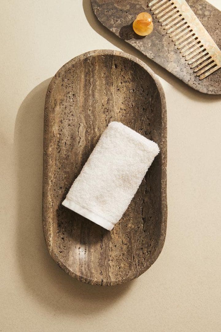 《最終お値下げ》ZARA  グレー マーブル バスボウル