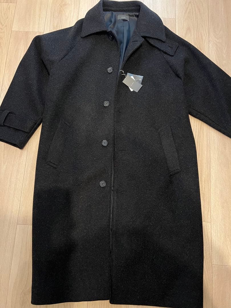 新品未使用 CLEL テックメルトン ルーズステンカラーコート