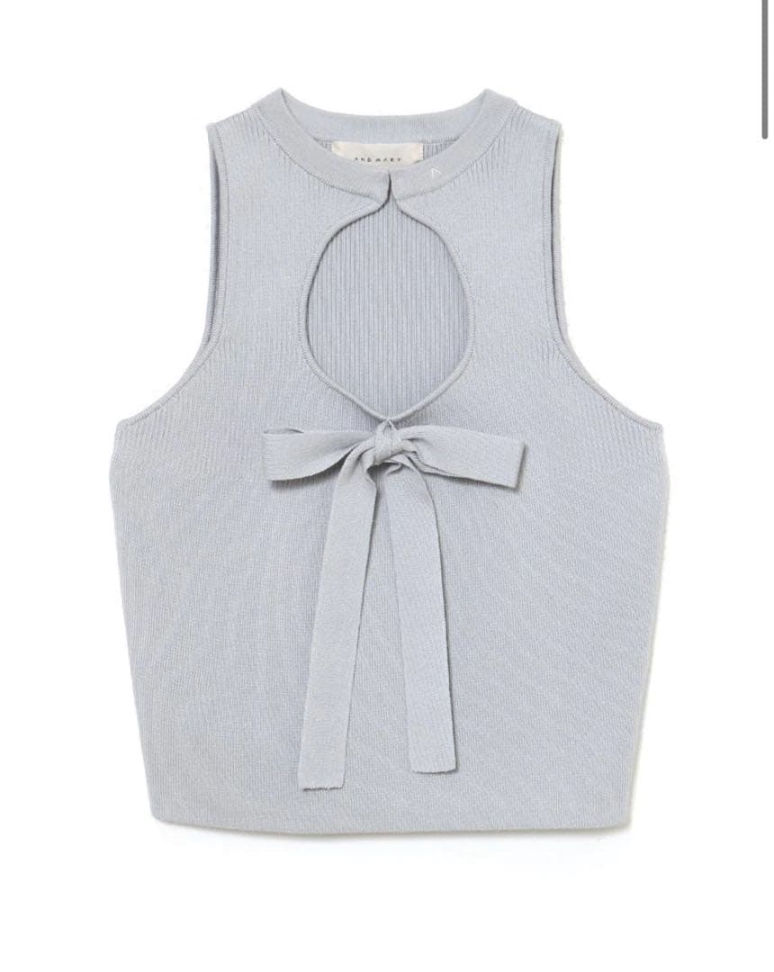 トップス andmary Alicia ribbon knit tops