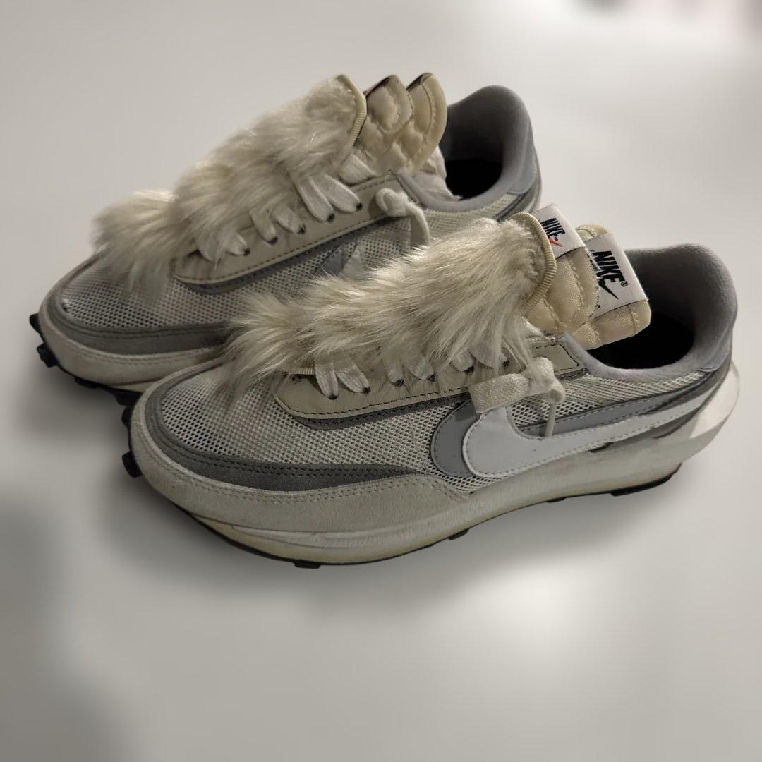 レア Sacai x Nike LD Waffle ファー付 24cm