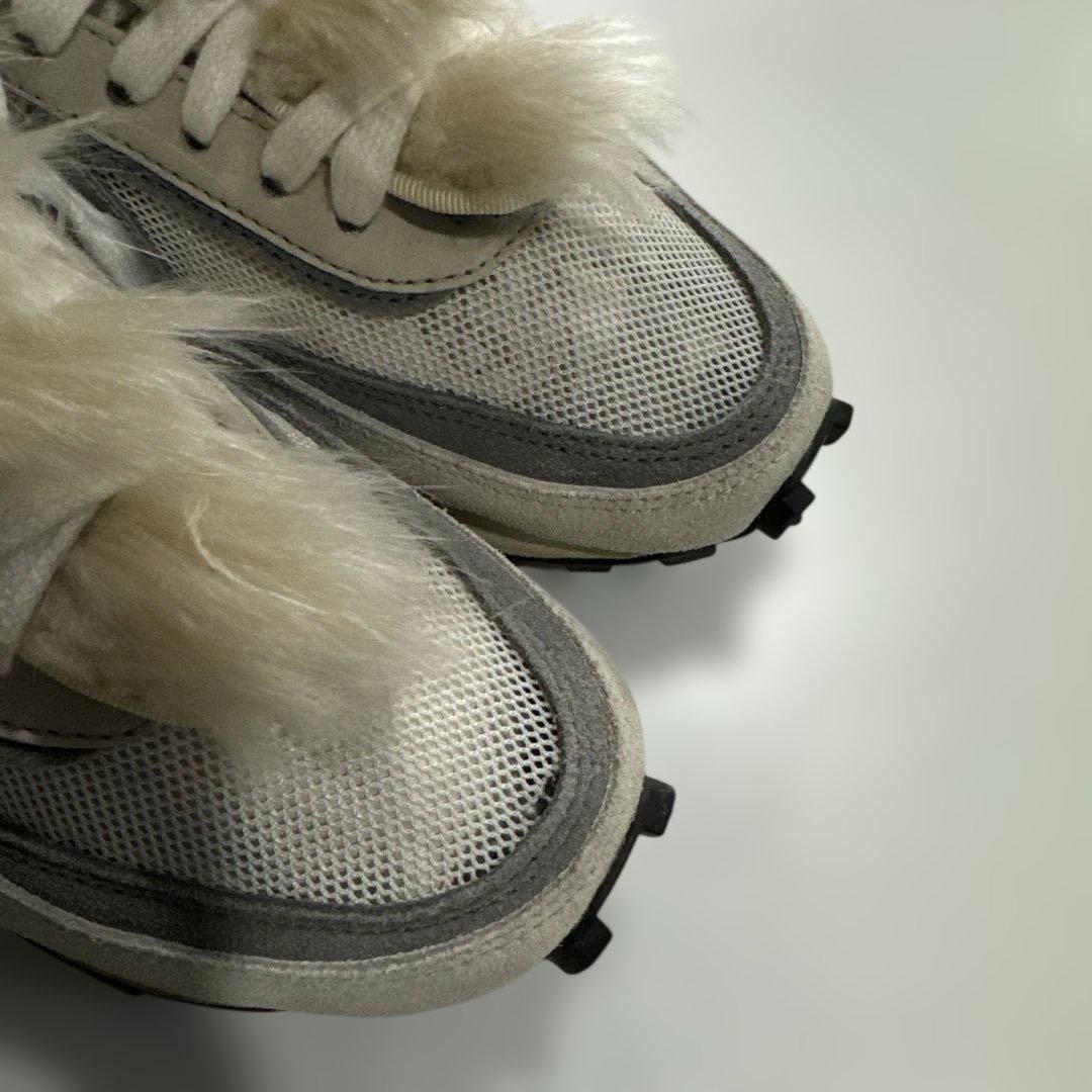 レア Sacai x Nike LD Waffle ファー付 24cm