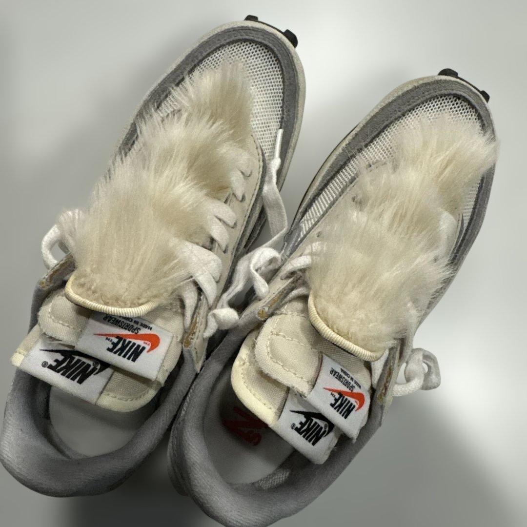 レア Sacai x Nike LD Waffle ファー付 24cm