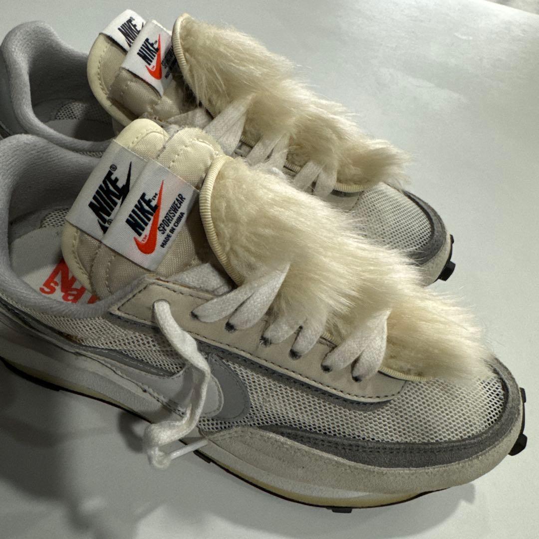 レア Sacai x Nike LD Waffle ファー付 24cm
