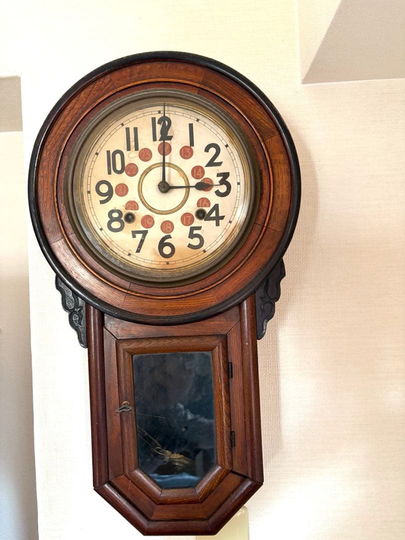 希少 ビンテージボンボン柱時計