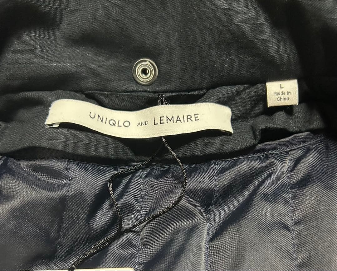 新品未使用品　UNIQLO AND LEMAIRE フーテッドコート　ブラック